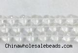 CCBS48 15 inches 13*18mm faceted teardrop white crystal beads wholesale