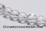 CCC02 15 inches 8mm round white crystal beads Wholesale