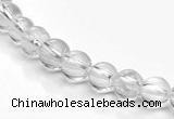 CCC06 15.5 inches 6mm round white crystal beads Wholesale