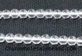 CCC258 15.5 inches 6mm round grade A natural white crystal beads