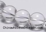 CCC31 15.5 inches 12mm round synthetic white crystal beads