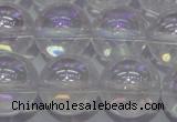 CCC403 15.5 inches 10mm round AB-color white crystal beads