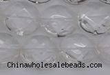 CCC506 15.5 inches 16mm faceted coin natural white crystal beads