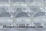 CCC638 15 inches 10mm round white crystal beads, 2mm hole