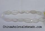CCC755 15.5 inches 18*25mm - 25*35mm freeform white crystal beads