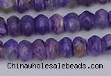 CCG116 15.5 inches 4*7mm rondelle charoite gemstone beads