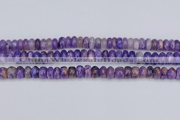 CCG117 15.5 inches 5*9mm rondelle charoite gemstone beads