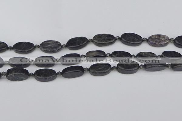 CCG127 15.5 inches 8*16mm oval charoite gemstone beads