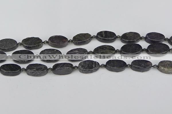 CCG128 15.5 inches 10*18mm oval charoite gemstone beads