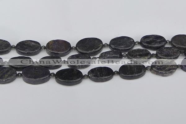 CCG129 15.5 inches 15*20mm oval charoite gemstone beads