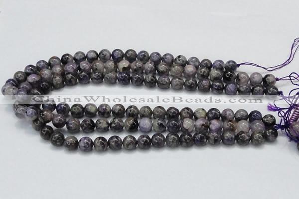 CCG21 15.5 inches 10mm round natural charoite gemstone beads