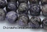 CCG23 15.5 inches 14mm round natural charoite gemstone beads