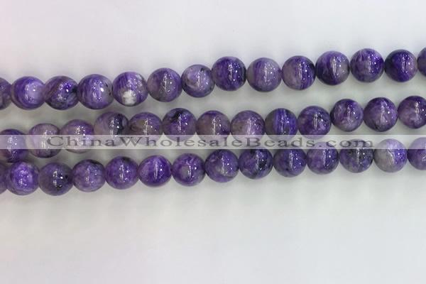 CCG302 15.5 inches 8mm round natural charoite gemstone beads