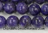 CCG310 15.5 inches 6mm round dyed charoite beads wholesale