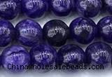 CCG325 15 inches 6mm round dyed charoite beads