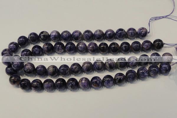 CCG34 15.5 inches 14mm round natural charoite gemstone beads