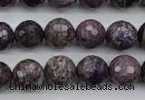 CCG57 15.5 inches 9mm faceted round natural charoite beads