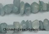 CCH215 34 inches 5*8mm aquamarine chips gemstone beads wholesale