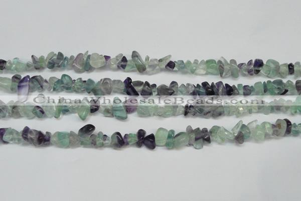 CCH216 34 inches 5*8mm fluorite chips gemstone beads wholesale