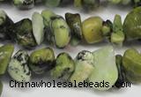 CCH233 34 inches 5*8mm yellow howlite turquoise chips beads wholesale
