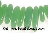 CCH24 16 inches green jade chips gemstone beads wholesale