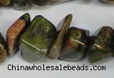 CCH296 34 inches 8*12mm unakite chips gemstone beads wholesale