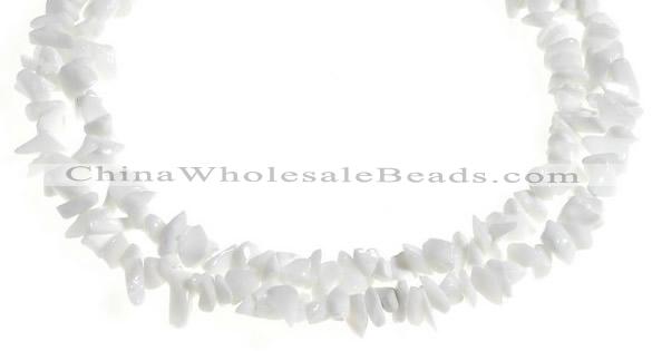CCH32 35 inches white stone chips gemstone beads wholesale