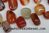 CCH333 15.5 inches 10*15mm red agate chips gemstone beads wholesale