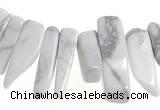 CCH40 16 inches white howlite chips gemstone beads wholesale