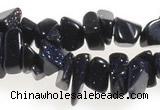 CCH41 35 inches blue sand stone chips gemstone beads wholesale