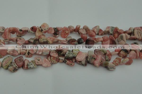 CCH619 15.5 inches 6*8mm - 10*14mm rhodochrosite chips gemstone beads