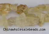 CCH708 15.5 inches 6*8mm - 10*14mm yellow topaz chips beads