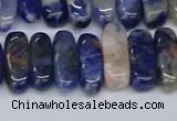 CCH714 15.5 inches 5*10mm - 5*15mm sodalite chips beads