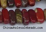 CCH716 15.5 inches 5*10mm - 5*15mm apple jasper chips beads