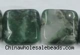 CCJ04 15.5 inches 25*25mm square natural African jade beads wholesale