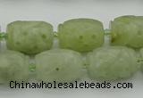 CCJ323 15.5 inches 12*16mm - 13*18mm carved drum China jade beads