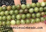 CCJ334 15.5 inches 12mm round green China jade beads wholesale