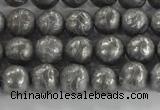 CCJ350 15.5 inches 8mm carved round plated China jade beads