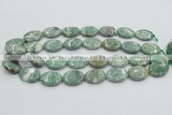 CCJ51 15.5 inches 18*25mm oval African jade gemstone beads