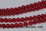 CCN05 15.5 inches 4mm round candy jade beads wholesale