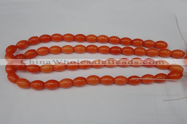 CCN110 15.5 inches 10*14mm rice candy jade beads wholesale