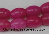 CCN113 15.5 inches 12*16mm rice candy jade beads wholesale