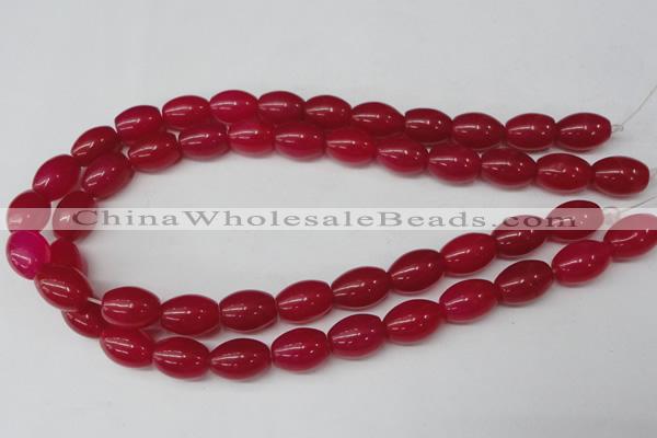 CCN114 15.5 inches 12*16mm rice candy jade beads wholesale