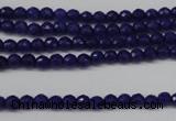 CCN1211 15.5 inches 4mm faceted round candy jade beads wholesale