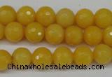 CCN1274 15.5 inches 10mm faceted round candy jade beads wholesale