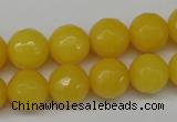 CCN1275 15.5 inches 12mm faceted round candy jade beads wholesale