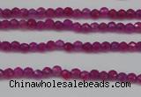 CCN1310 15.5 inches 3mm faceted round candy jade beads wholesale