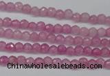 CCN1316 15.5 inches 3mm faceted round candy jade beads wholesale