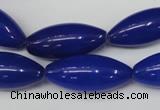 CCN133 15.5 inches 10*25mm rice candy jade beads wholesale