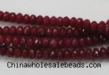 CCN1351 15.5 inches 3*5mm faceted rondelle candy jade beads